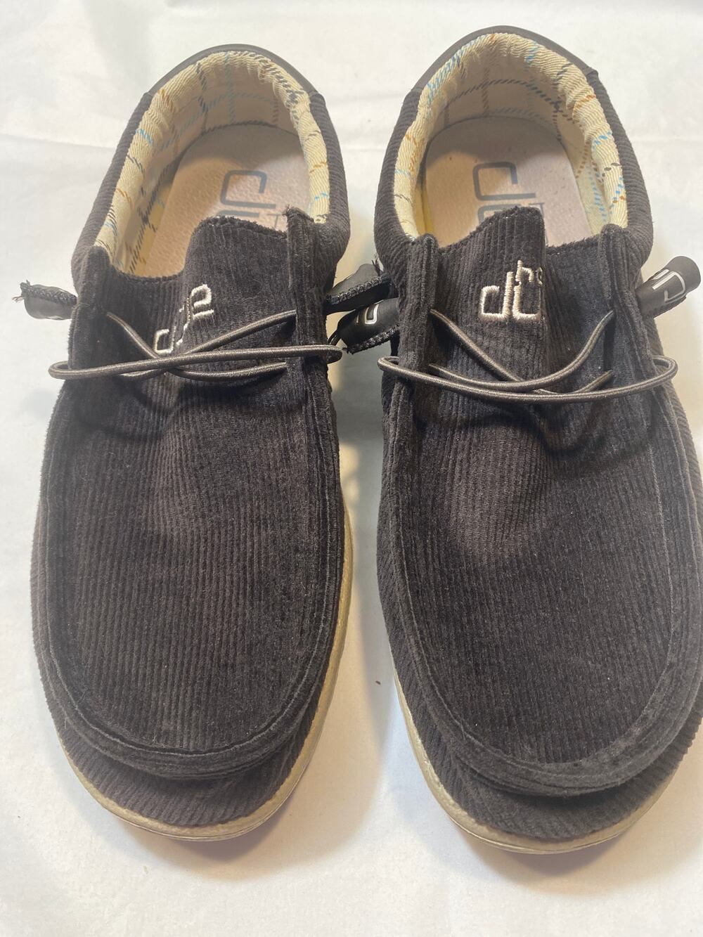 Hey Dude Men’s Wally Brown Casual Slip On Loafers Size 10